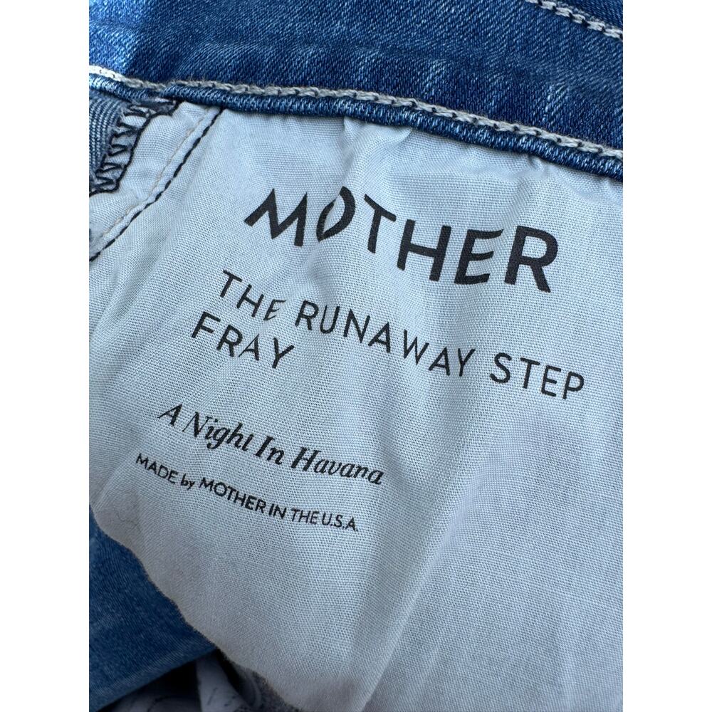 MOTHER The Runaway Step Fray Jeans A Night in Havana 25 - Picture 8 of 9